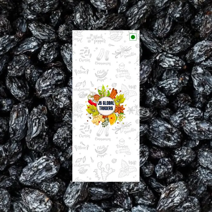 Welcome to JS Global Traders, your one-stop destination for premium quality black raisins! 🍇✨  Indulge in the rich, natural sweetness of our carefully selected black raisins, sourced from the finest vineyards around the world. Each succulent raisin is a burst of flavor, offering a delightful blend of sweetness and chewiness.  Why choose our black raisins? 🌱 Natural Goodness: Packed with essential nutrients, our black raisins are a powerhouse of antioxidants and vitamins, promoting overall well-being. 🌍 Globally Sourced: We pride ourselves on sourcing the highest quality black raisins from renowned vineyards across the globe, ensuring a superior taste experience. 🌞 Sun-Dried Perfection: Our raisins are sun-dried to perfection, preserving their natural sweetness and creating a delectable snack for any occasion.  Whether you're looking for a healthy snack, adding a touch of sweetness to your recipes, or simply enjoying a guilt-free treat, our black raisins are the perfect choice.  📦 Easy Ordering: Experience hassle-free shopping with our user-friendly eCommerce website. Just a few clicks, and your premium black raisins will be on their way to your doorstep.  🛒 Shop Now: [Insert website link]  Join the #RaisinRevolution and elevate your snacking experience with JS Global Traders. Don't miss out on the goodness! #HealthyLiving #SnackSmart #JSRaisins #GlobalFlavors 🌐🍇