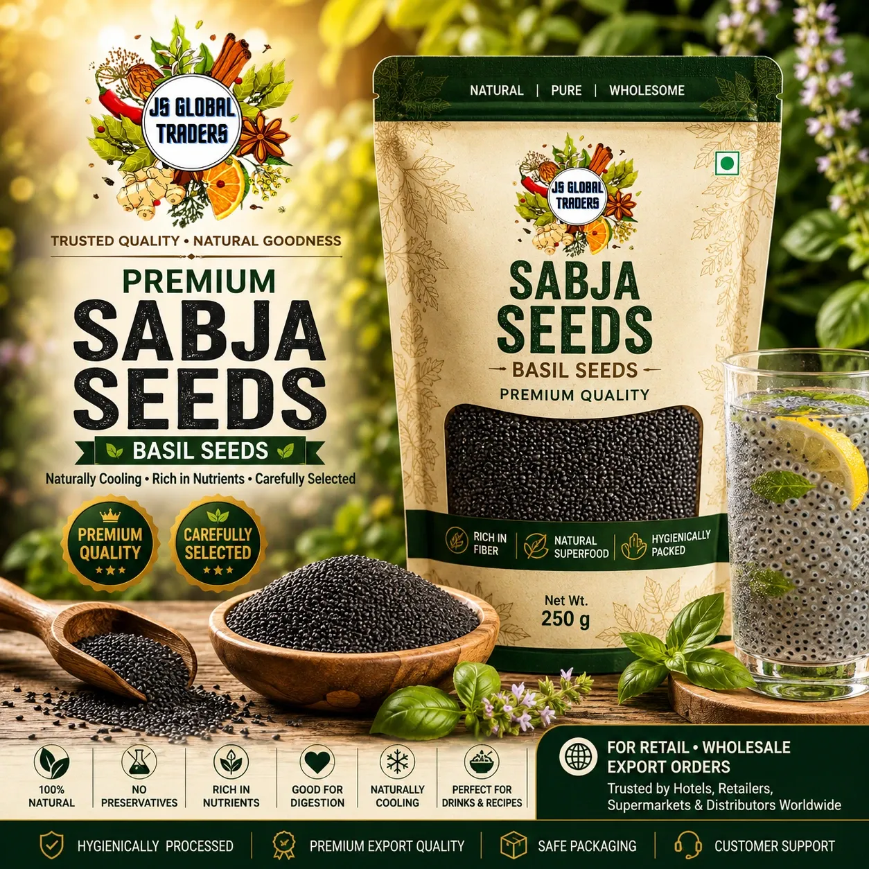 [20039803001] SABJA SEED (சப்ஜா விதை) (250g)