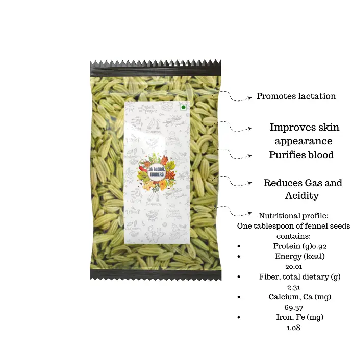 [20039803201] FENNEL (பெருஞ்சீரகம்) (250g)