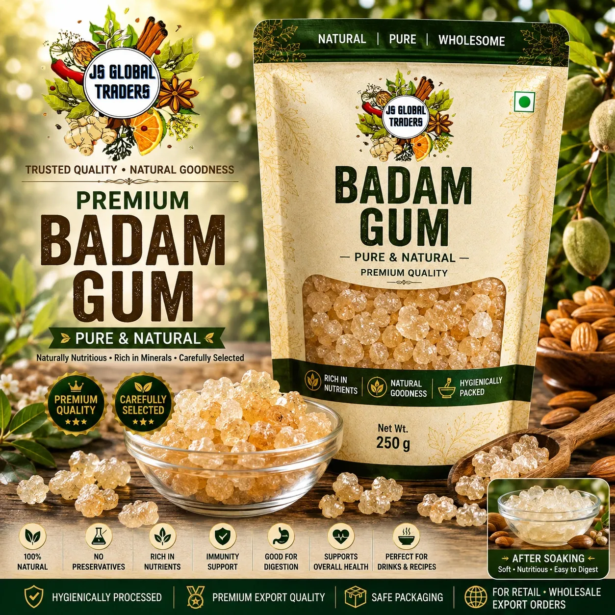 BADAM GUM (பாதாம் பிசின்)