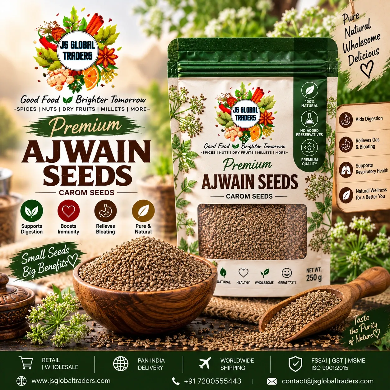 [2003985201] AJWAIN (ஓமம்) (100g)