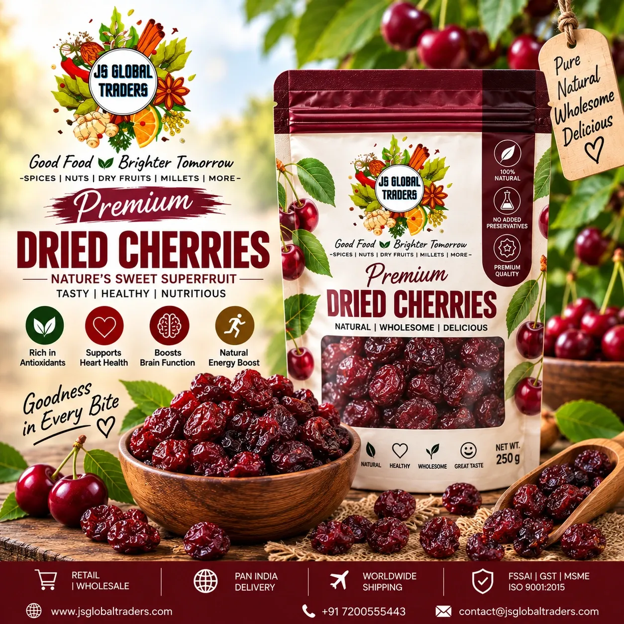 [2003985601] CHERRY FRUIT (செர்ரி  பழம்) (250g)