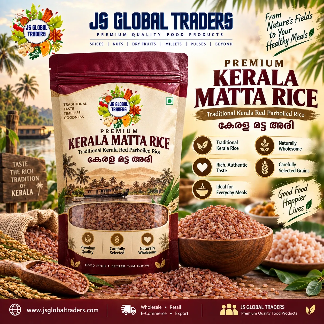 [2003989801] KERALA MATTAI RICE  (250g)