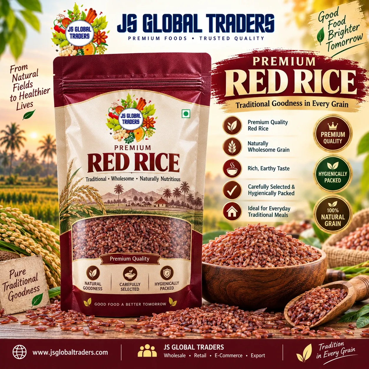 [2003989901] RED RICE   (250g)