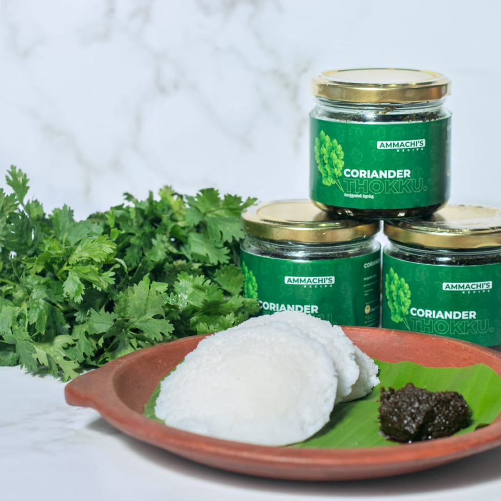 CORIANDER THOKKU (கொத்தமல்லி தொக்கு)